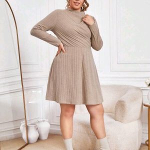 Vestido mangas largas curvy