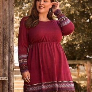 Vestido mangas largas curvy