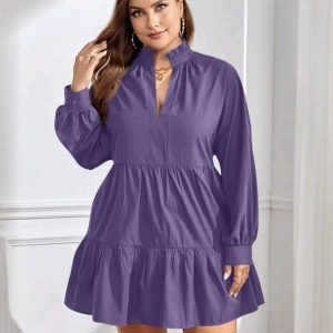 Vestido mangas largas curvy