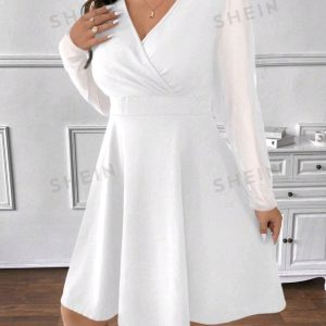 Vestido mangas largas curvy
