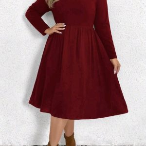 Vestido mangas largas curvy